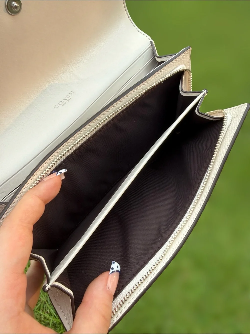 Coach pebbled leather